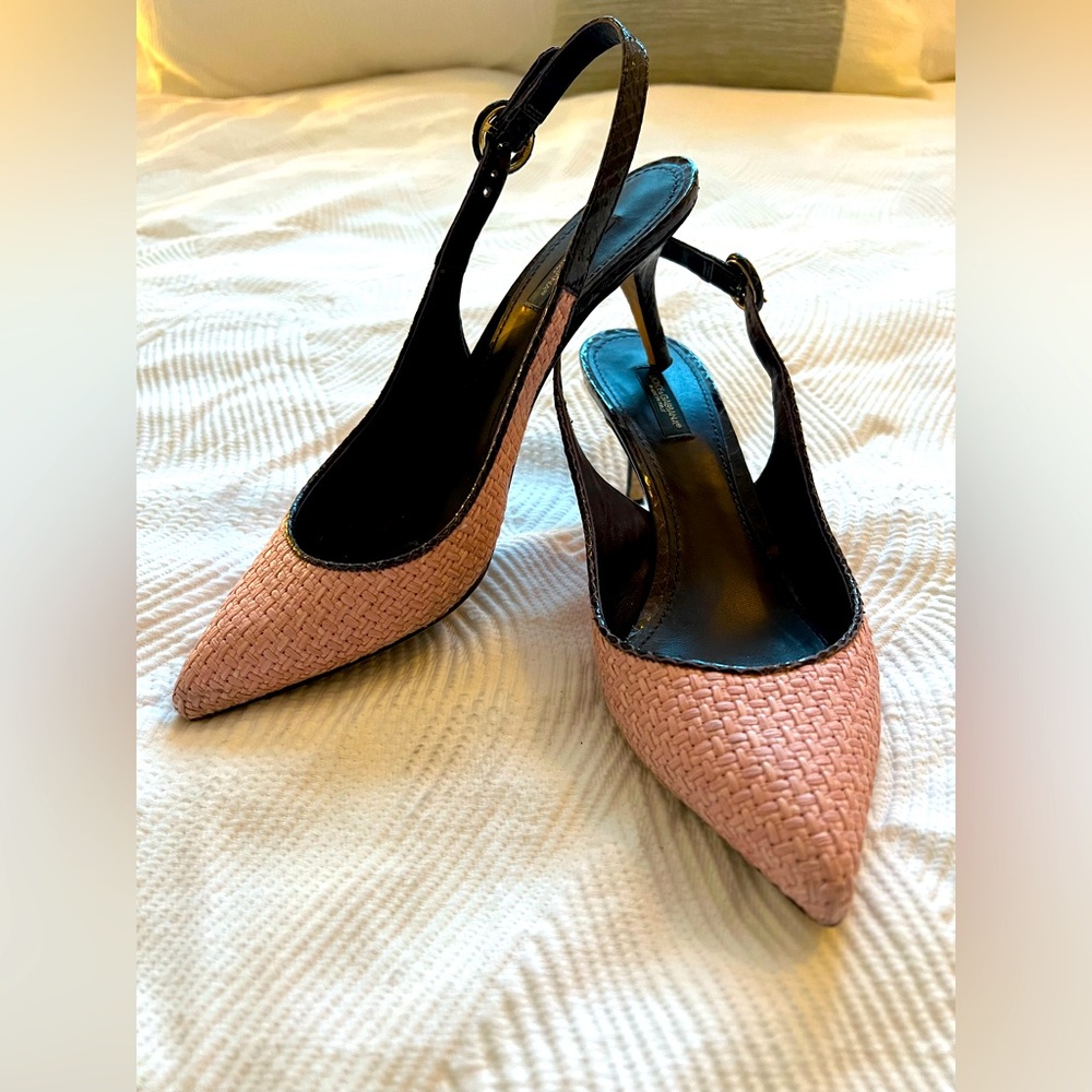 Dolce & Gabbana pink and purple kitten heels - size 40